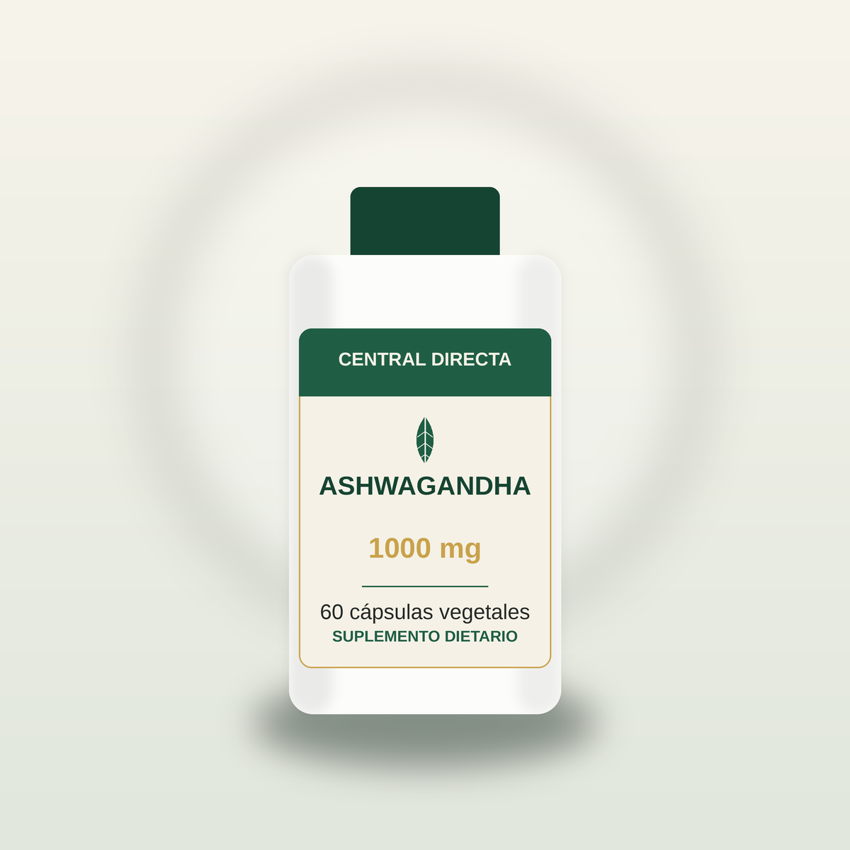Ashwagandha 1000 mg — 60 cápsulas vegetales